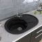 Кухонная мойка MIXLINE ML-GM Gloss 03 черный 2