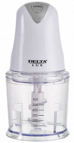 Измельчитель электрический DELTA LUX DL-7418 белый/серый