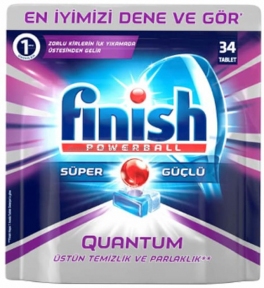 Таблетки для посудомоечных машин FINISH Quantum 34шт