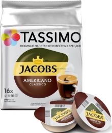 Кофе в капсулах TASSIMO JACOBS Americano Classico 16шт