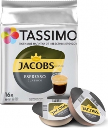 Кофе в капсулах TASSIMO JACOBS Espresso Classico 16шт